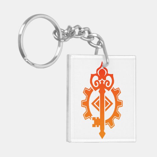 Kunstwerktuigbouwkundig ingenieur Mechanisme DnD P Sleutelhanger (Voorkant Links)