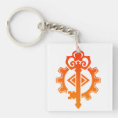 Kunstwerktuigbouwkundig ingenieur Mechanisme DnD P Sleutelhanger (Voorkant)