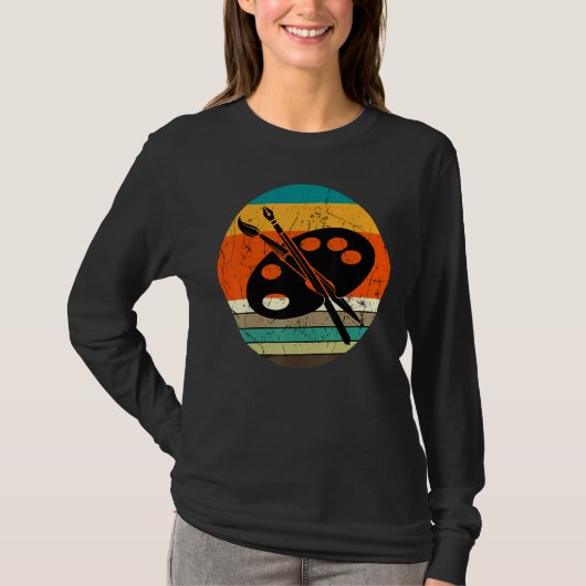 Kunstwerktuigen Leerleraar School Kunstenkunstenaa T-shirt (Voorkant)