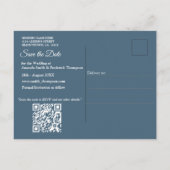 Kunstwinterscène en sneeuw- en ijskristallen vastl aankondigingskaart (Achterkant)