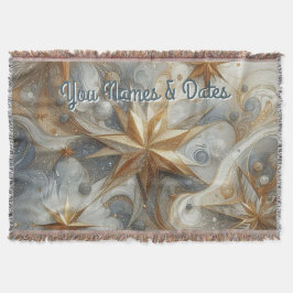 Kunstwinterscène en sneeuw- en ijskristallen vastl deken