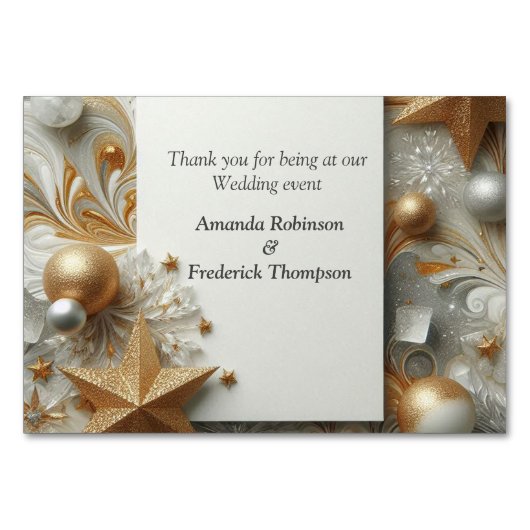 Kunstwinterscène en sneeuw- en ijskristallen vastl kaart (Achterkant)