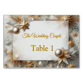 Kunstwinterscène en sneeuw- en ijskristallen vastl kaart (Voorkant)