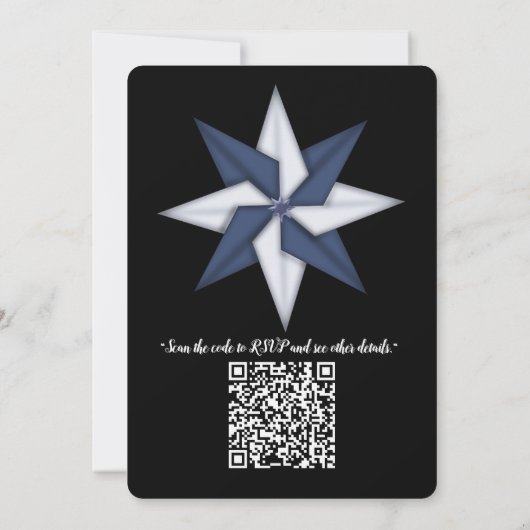 Kunstwinterscène en sneeuw- en ijskristallen vastl kaart (Achterkant)