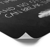 Kunstwitboek met liefdescitaat poster (Hoek)