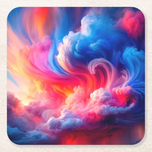 Kunstwolken Kartonnen Onderzetters (Voorkant)