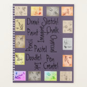 Kunstwoorden Antiek tekeningen inspireren Planner (Voorkant)