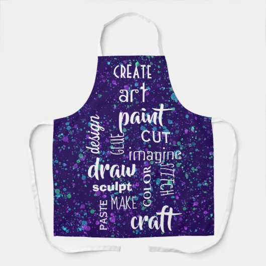 Kunstwoorden Verf Schort (Voorkant)