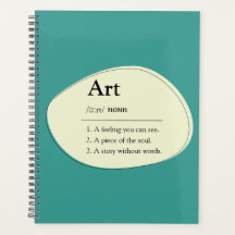 Kunstwoordenboek stijl planner notitieboek