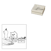 kunstzegel op maat rubberstempel (Gestempeld)