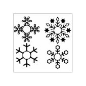 kunstzegel sneeuwvlokken rubberstempel (Afrduk)