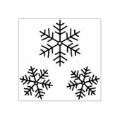 kunstzegel sneeuwvlokken rubberstempel (Afrduk)