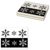 kunstzegel sneeuwvlokken rubberstempel (Gestempeld)