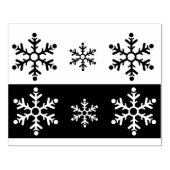 kunstzegel sneeuwvlokken rubberstempel (Afrduk)