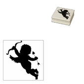 kunstzegel van de cupid silhouette rubberstempel (Gestempeld)
