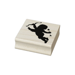 kunstzegel van de cupid silhouette rubberstempel