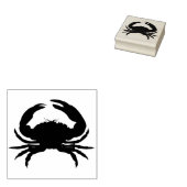 kunstzegel van de krab silhouet rubberstempel (Gestempeld)
