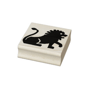kunstzegel van de leeuw rubberstempel