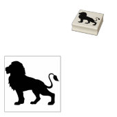 kunstzegel van de leeuw rubberstempel (Gestempeld)