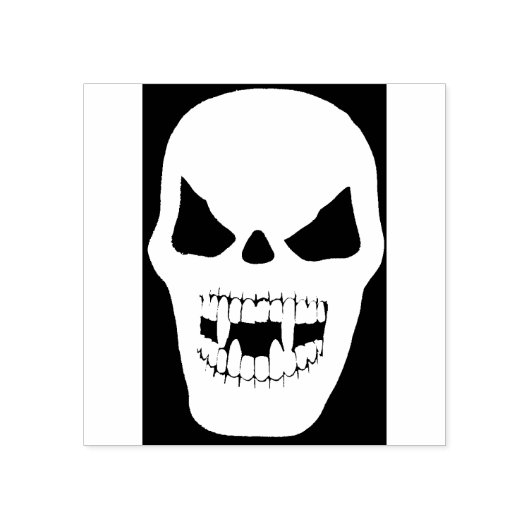 Kunstzegel van de zijkant van de schedel van de am rubberstempel (Afrduk)