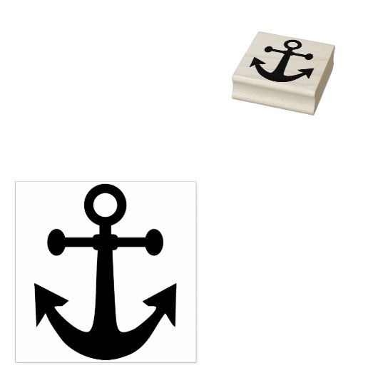 kunstzegel voor anker rubberstempel (Gestempeld)