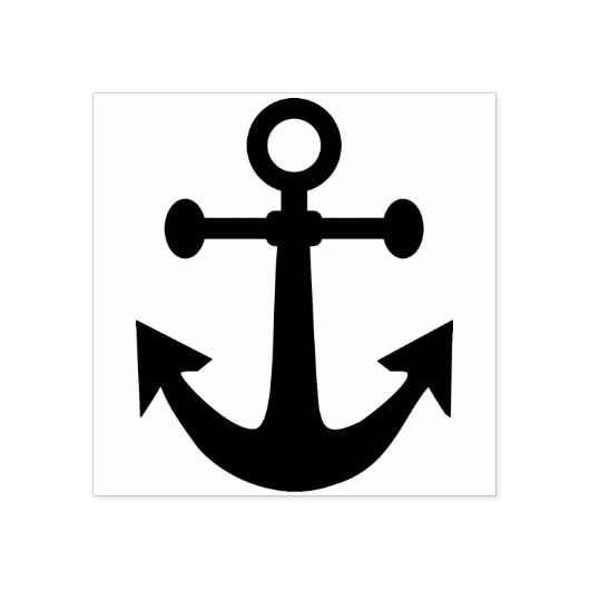 kunstzegel voor anker rubberstempel (Afrduk)