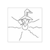 Kunstzegel voor de bust van de screcrow rubberstempel (Afrduk)