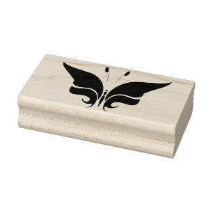kunstzegel voor de vlinder silhouet rubberstempel