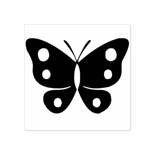 kunstzegel voor de vlinder silhouet rubberstempel (Afrduk)