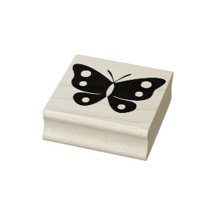 kunstzegel voor de vlinder silhouet rubberstempel