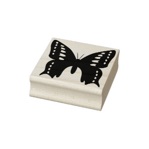 kunstzegel voor de vlinder silhouet rubberstempel