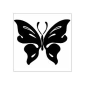 kunstzegel voor de vlinder silhouet rubberstempel (Afrduk)