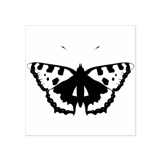 kunstzegel voor de vlinder silhouet rubberstempel (Afrduk)