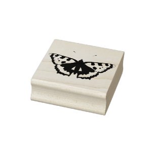 kunstzegel voor de vlinder silhouet rubberstempel