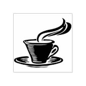 kunstzegel voor koffiekoppen rubberstempel (Afrduk)