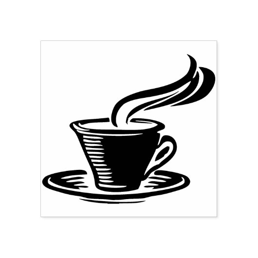kunstzegel voor koffiekoppen rubberstempel (Afrduk)