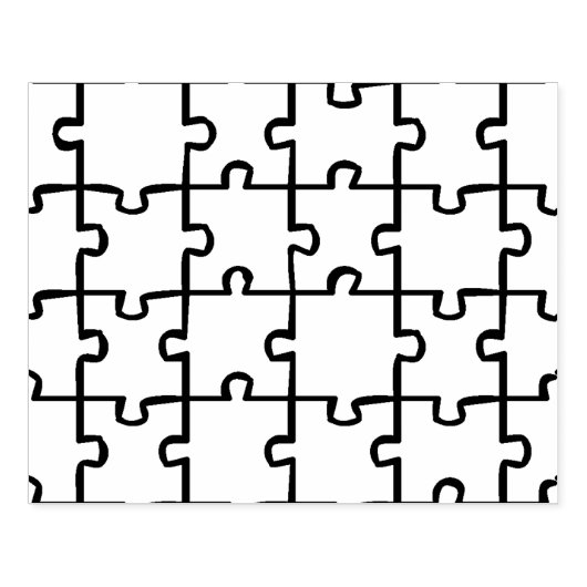 kunstzegel voor puzzel rubberstempel (Afrduk)