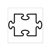 kunstzegel voor puzzelstuk rubberstempel (Afrduk)