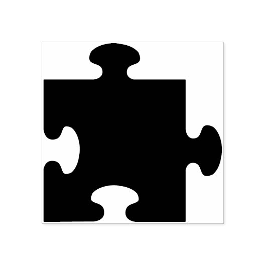 kunstzegel voor puzzelstuk rubberstempel (Afrduk)
