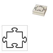 kunstzegel voor puzzelstuk rubberstempel (Gestempeld)