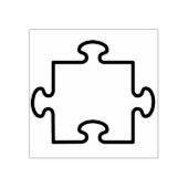 kunstzegel voor puzzelstuk rubberstempel (Afrduk)