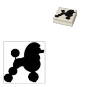 kunstzegel voor silhouette poodle rubberstempel (Gestempeld)