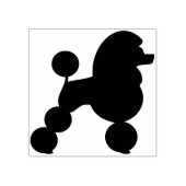 kunstzegel voor silhouette poodle rubberstempel (Afrduk)