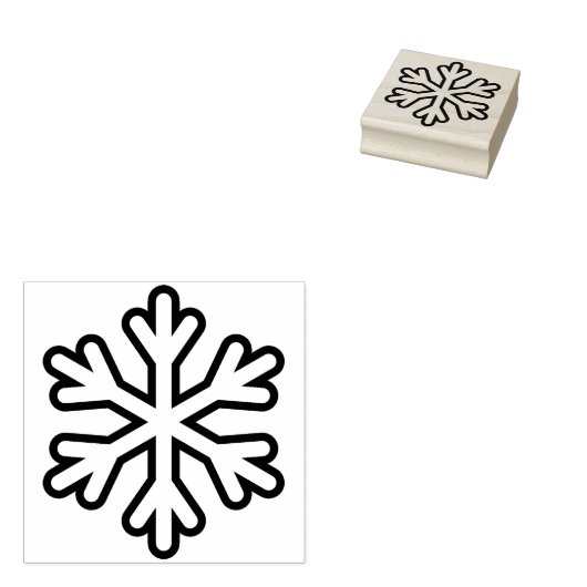 kunstzegel voor sneeuwvlokken rubberstempel (Gestempeld)