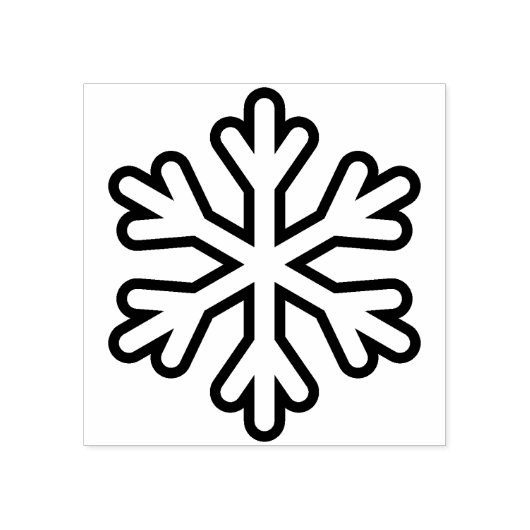 kunstzegel voor sneeuwvlokken rubberstempel (Afrduk)