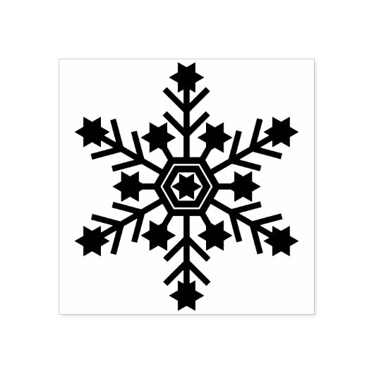 kunstzegel voor sneeuwvlokken rubberstempel (Afrduk)