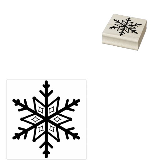 kunstzegel voor sneeuwvlokken rubberstempel (Gestempeld)