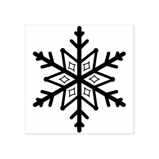 kunstzegel voor sneeuwvlokken rubberstempel (Afrduk)
