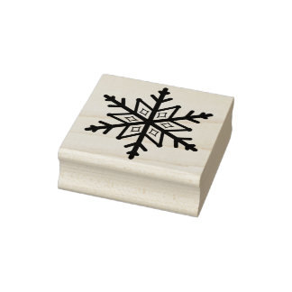 kunstzegel voor sneeuwvlokken rubberstempel