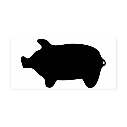 kunstzegel voor varkenssilhouet rubberstempel (Afrduk)